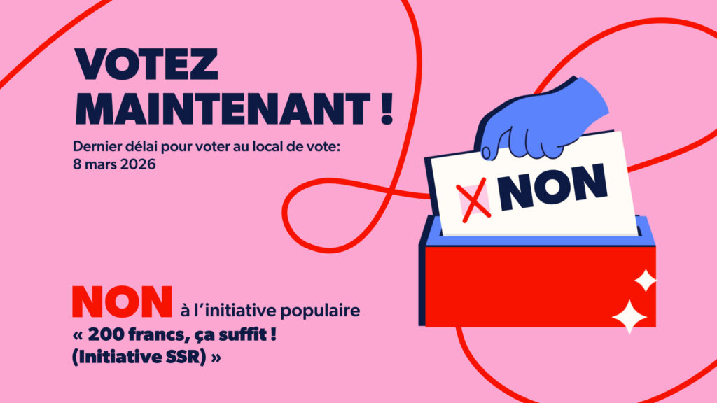NON à l’initiative SSR. Vote à l’URNE le 8 mars 2026. La culture dit NON.