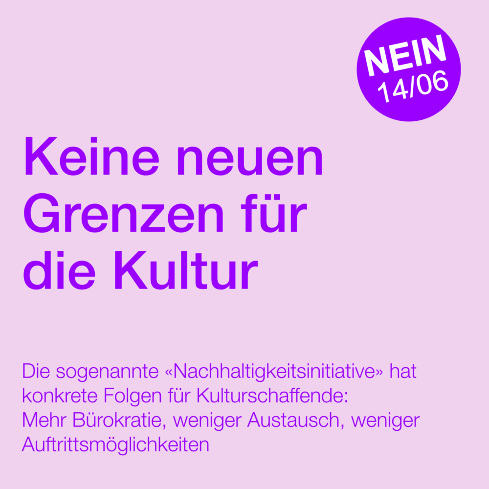 Nein zur sogenannten Nachhaltigkeitsinitiative